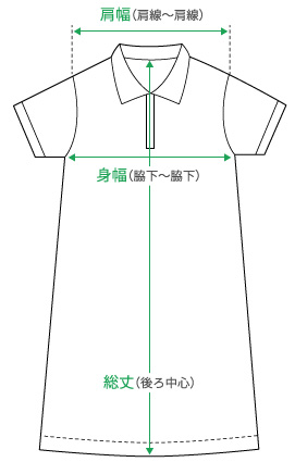 T-on サイズガイド ワンピース