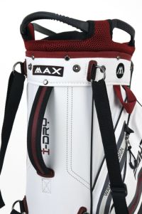 【送料無料】BIG MAX 軽量キャディバック（白×赤×黒）防水タイプ キャディバッグ メンズ レディース ビッグマックス BIG MAX 日本