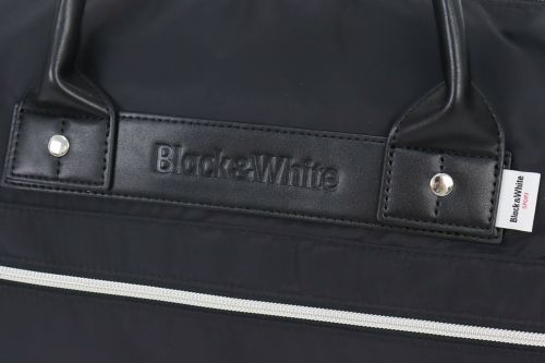30％OFFセール】ボストンバッグ メンズ レディース ブラック＆ホワイト 