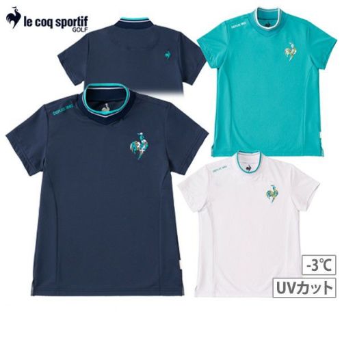 【le coq sportif GOLF】 サンスクリーン リブ襟半袖シャツ【アウトレット】 レディース ホワイト M カットソー・Tシャツ トップス ルコックスポルティフ(ゴルフ)