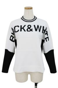ブラック＆ホワイトホワイトラインのセーター