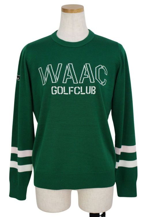 低価品質保証WAAC ワック　ゴルフ　ハートポイント 半袖ニット キャメル　ゴルフウェア レディースウェア