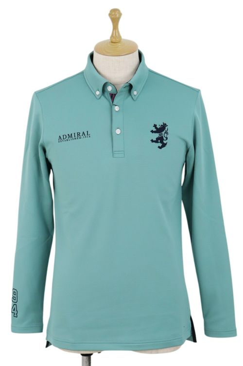 アドミラルゴルフ　Admiral　ワンピース　チェック使い　ポロシャツ　ロゴ刺繍