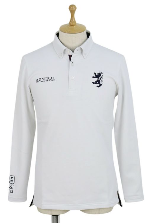 アドミラルゴルフ　Admiral　ワンピース　チェック使い　ポロシャツ　ロゴ刺繍