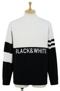 ブラック＆ホワイトのセーター