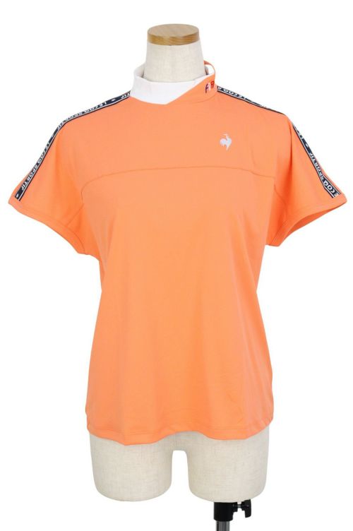 【le coq sportif GOLF】 【ワイドフィット】モックネック袖ラインシャツ レディース ネイビー M カットソー・Tシャツ トップス ルコックスポルティフ(ゴルフ)