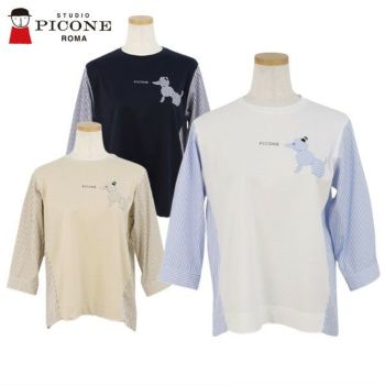 Tシャツ レディース スタジオ ピッコーネ STUDIO PICONE 2024 春夏