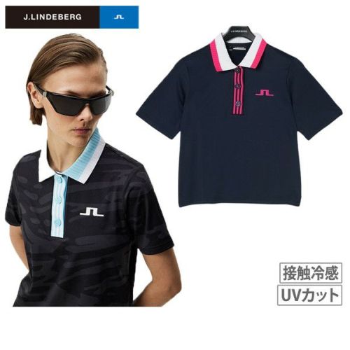 【30％OFFセール】ポロシャツ レディース Jリンドバーグ J.LINDEBERG 日本正規品 2024 春夏 新作 ゴルフウェア