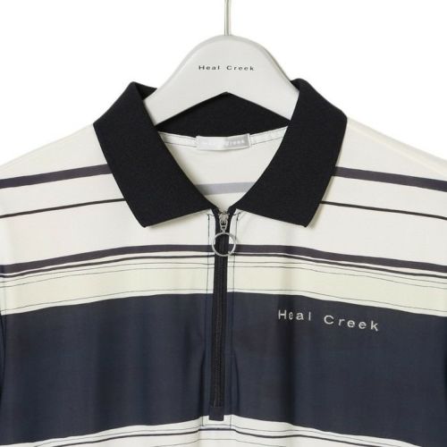 ボーダー☆新品☆Heal Creek ヒールクリーク ポロシャツ ストレッチ ボーダー