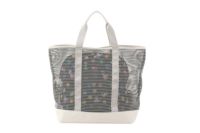 エムユースポーツ MU SPORTS トート型ボストンバッグ ホワイト白ロゴ総柄 エムユースポーツ MU SPORTS トート型ボストンバッグ ホワイト白ロゴ総