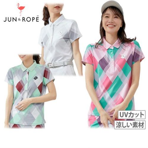 ポロシャツ レディース ジュン＆ロペ JUN＆ROPE 2024 春夏 新作 ゴルフ 