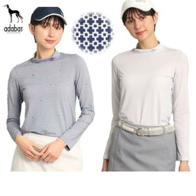 【今だけ返品・交換対応可】【タイムセール 7/8 13:00迄】ハイネックシャツ レディース アダバット adabat ゴルフウェア OFF