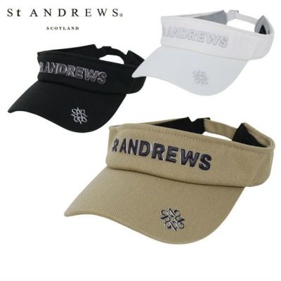 【タイムセール 8/18 13:00迄 40％OFF】サンバイザー メンズ レディース セントアンドリュース St ANDREWS ゴルフ