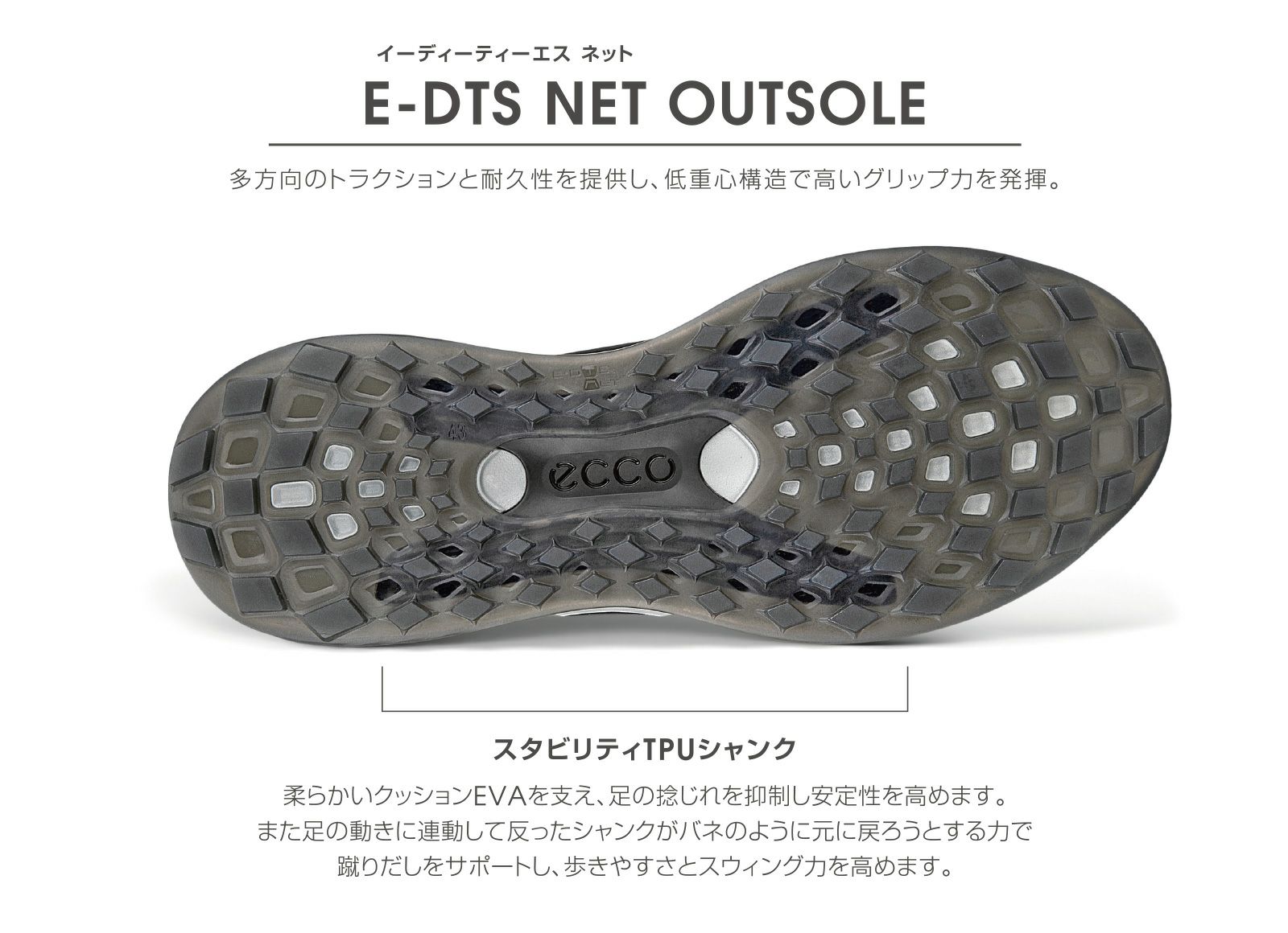 エコーゴルフのゴルフシューズ