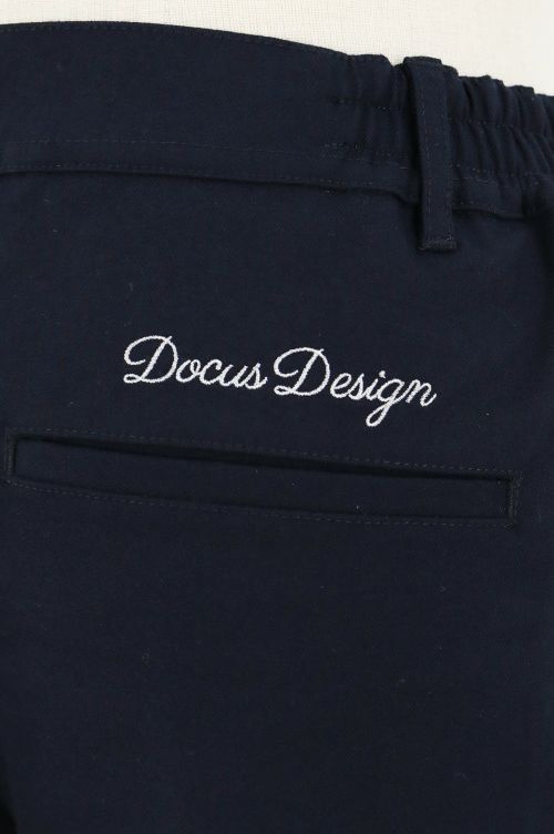 新品未使用　DOCUSドゥーカス　ゴルフウェア　パンツ　刺繍ロゴ　ブラック　S 大感謝祭P10倍】パンツ メンズ ドゥーカス DOCUS ゴルフウェア