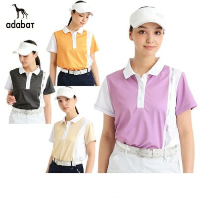 【タイムセール 7/22 13:00迄】ポロシャツ レディース アダバット adabat ゴルフウェア OFF