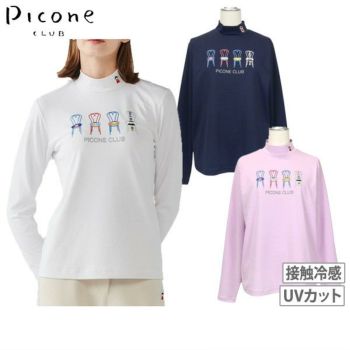 picone ピッコーネ クラブ 柄 ロゴ ポロシャツ ピンク