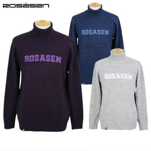 ROSASENゴルフウェア メンズセーター LLサイズ ジップアップ裏地