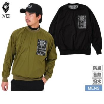 V12 ゴルフ ウェア ブラック　サイズ2 V12 - TEAM BLOUSON | ジップアップブルゾン | ブラック