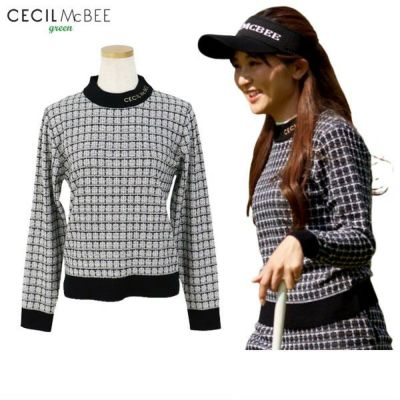 【30％OFFセール】セーター レディース CECIL McBEE green セシルマクビー グリーン ゴルフウェア