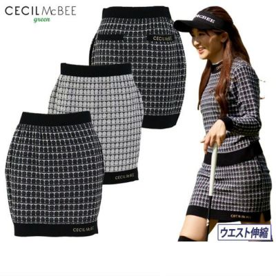 【30％OFFセール】スカート レディース CECIL McBEE green セシルマクビー グリーン ゴルフウェア