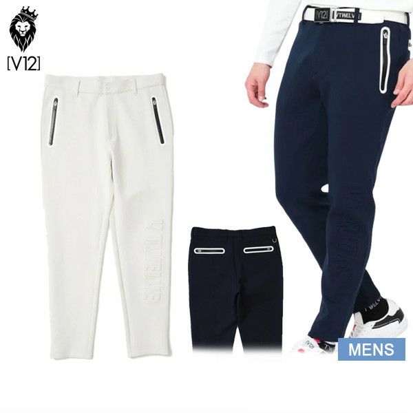 【新品】ヴィトゥエルヴ　メンズ　ロングパンツ　ベージュ　Ｍサイズ V12 ヴィトゥエルブ ゴルフウェア メンズ パンツ WL PANTS