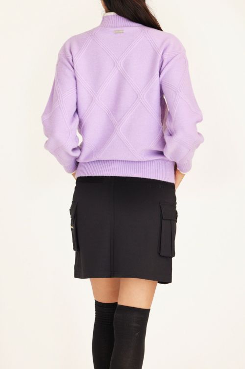 新品 Mサイズ デルソルゴルフ ハイネックニットセータースカート