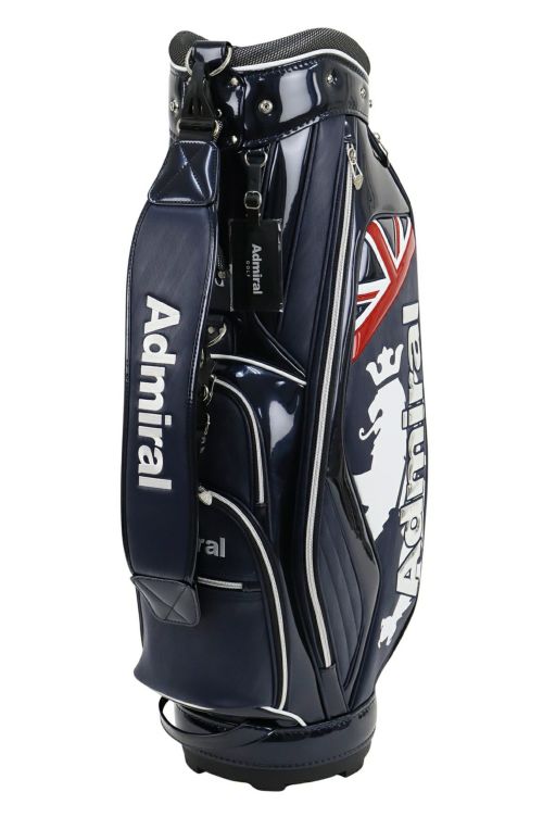 Admiral ゴルフバッグ キャディバッグ ブラック/シルバー Admiral Golf アドミラルゴルフ キャディバッグ メンズ 別注