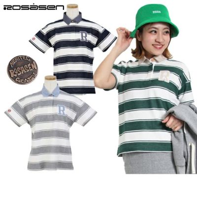 ROSASEN - 【新品】ロサーセン 半袖ポロシャツ ライトブルー×白 グラデーション フロントロゴ レディース L ゴルフウェア 2024年モデル Rosasen 楽天市場】ROSASEN（レディース）ゴルフウェア 吸水速乾