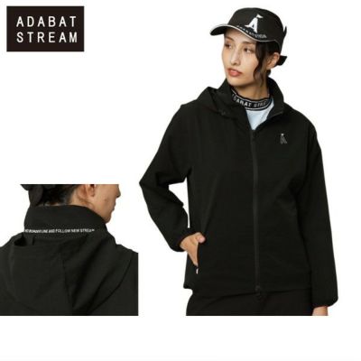 最新作 adabat ツインスニード 蓄熱 ブルゾン 防風 ゴルフウェア 新品 撥水 防風 スタンドジップ ウィンド ブルゾン (WOMENS) | new