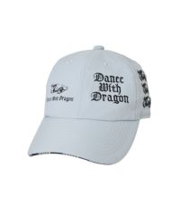 新品☆ダンスウィズドラゴン シリコン ロゴ キャップ☆ゴルフ 帽子☆ホワイト 新品☆ダンスウィズドラゴン シリコン ロゴ キャップ☆ゴルフ
