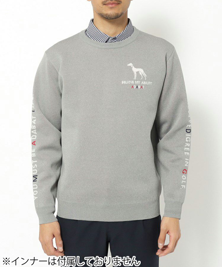 adabat アダバット GOLF メンズ 長袖 モックネック ニット セーター Shot ON