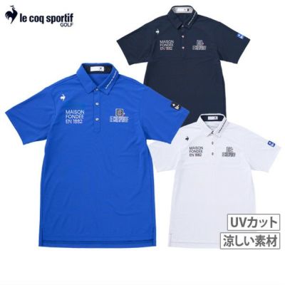 LE COQ SPORTIF ネイビー M シャツ　ゴルフウェア　ポロシャツ LE COQ SPORTIF ネイビー M シャツ ゴルフウェア ポロシャツ d