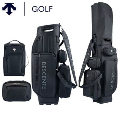 DESCENTE ゴルフバッグ ブラック 34×37×24.5 cm デサントゴルフ (DESCENTE GOLF) 24FW新作キャディバッグ