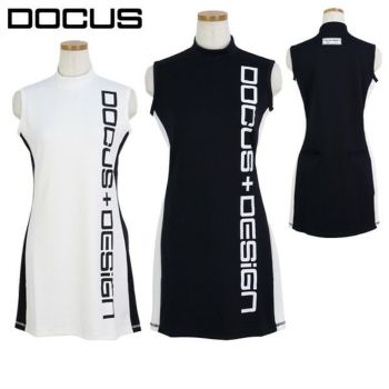 ドゥーカス　ノースリーブ　ワンピース　S　ホワイト　新品　女子　ゴルフ　ウェア DOCUS ゴルフウェア レディース シャツワンピース ノースリーブ