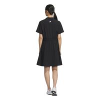アディダスゴルフ　新品　ワンピース　半袖　インナー付き　L ブラック　黒　タグ無 adidas ワンピース 3ストライプス レイヤードライクワンピース