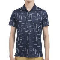 【アドミラルゴルフ】グレー ポロシャツ ネオンイエロー Tシャツ　半袖M 対象ウェア1点購入で10％OFF、2点で15%OFF