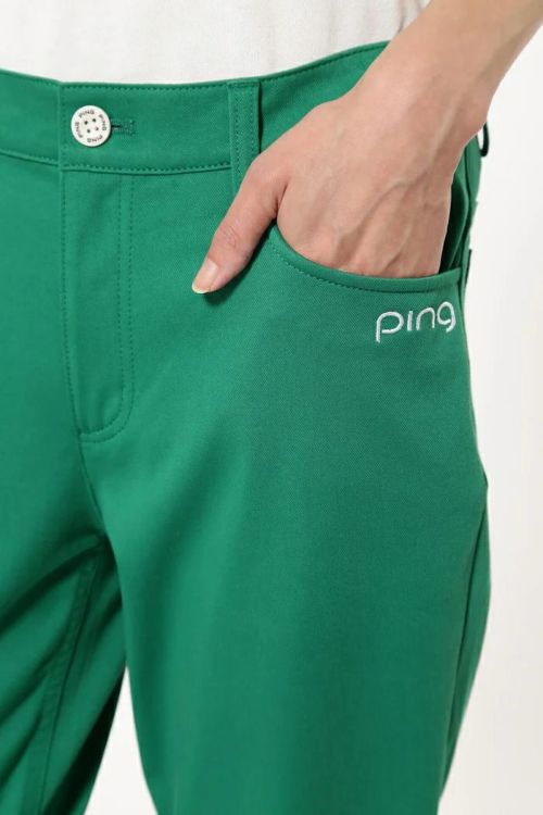ピンのロングパンツ