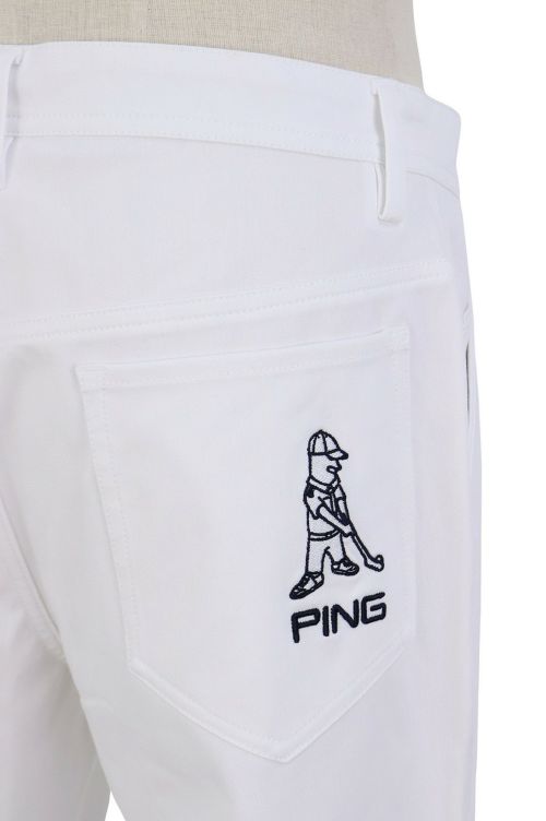 ピンのロングパンツ