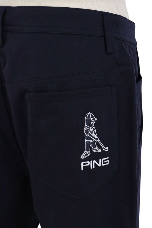 ピンのロングパンツ