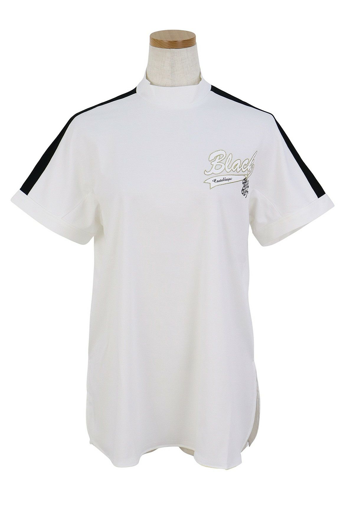 カステルバジャックスポーツブラックラインのハイネックシャツ