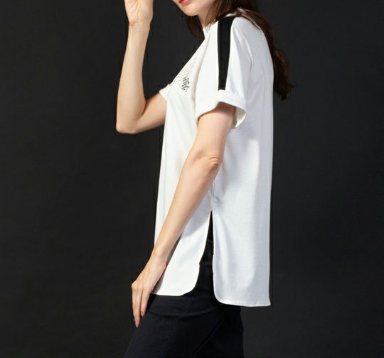 カステルバジャックスポーツブラックラインのハイネックシャツ