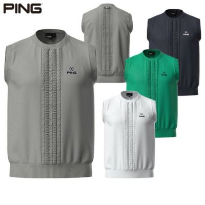 【30％OFFセール】ニットベスト メンズ ピン PING 2025 春夏 新作 ゴルフウェア