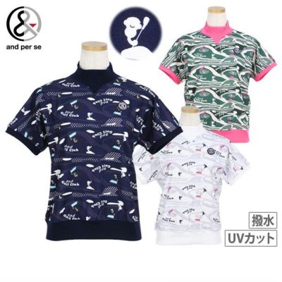 and per se アンパスィ ゴルフ メンズ ソルケア ハニカム 半袖