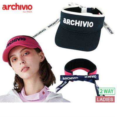 【10％OFFセール】サンバイザー レディース アルチビオ archivio 2025 春夏 新作 ゴルフ