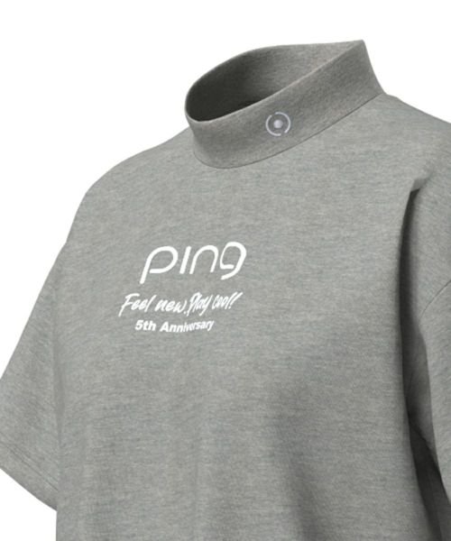 【爆売りセール開催中！】 30％OFFセール】半袖ハイネックシャツ レディース PING ピン メンズウェア