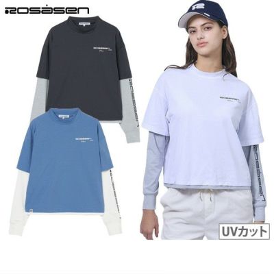 ROSASEN(ROSASEN)ゴルフウェア 長袖 レイヤードロングシャツ 048-23311-25SS-004(Lady’s) ROSASEN ゴルフウェア レイヤードロングシャツ 048-23311-25SS-004