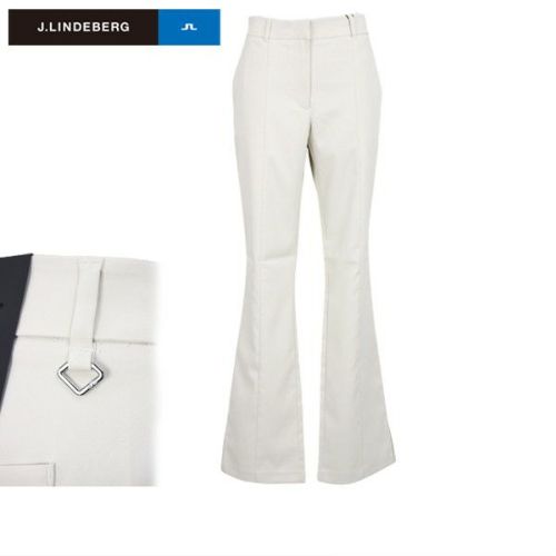 J.LINDEBERG ホワイト スリムフィットパンツ 30％OFFセール】ロングパンツ レディース Jリンドバーグ J
