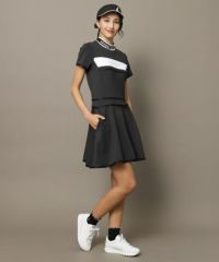 ADABAT ブラック スポーツワンピース ワンピース レディース アダバット ストリーム ADABAT STREAM ゴルフ