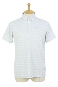 ZERO HALLIBURTON ゴルフウェア ポロシャツ golf ZH ゴルフウェア シャツ 半袖 モノグラム柄シャツ メンズ